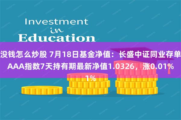 没钱怎么炒股 7月18日基金净值:长盛中证同业存单AAA指数7天持有期最新净值1.0326,涨0.01%