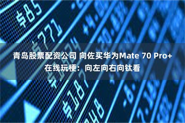 青岛股票配资公司 向佐买华为Mate 70 Pro+在线玩梗：向左向右向钛看
